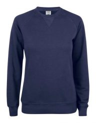 Clique Premium OC Roundneck Women bluza damska z bawełny organicznej – dark navy. Niebieskie bluzy CLIQUE, s, bez wzorów, z bawełny, bez kaptura. Za 231.81 zł.
