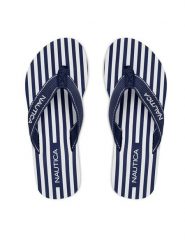 Nautica Japonki CEO-808458 Granatowy. Niebieskie klapki Nautica, bez wzorów, z materiału, bez obcasa. Za 69.99 zł.