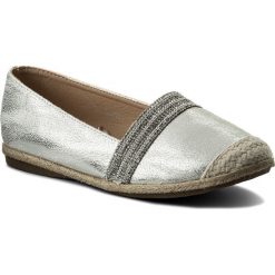 Espadryle JENNY FAIRY - WS17020-1 Srebrny. Szare espadryle Jenny Fairy, bez wzorów, ze skóry ekologicznej, bez obcasa, na płaskiej podeszwie, bez zapięcia. W wyprzedaży za 45.99 zł.