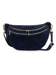 Anna Morellini Skórzana saszetka "Iolanda" w kolorze granatowym - 36 x 22,5 x 12 cm rozmiar: onesize. Niebieskie torby na ramię Anna Morellini, bez wzorów, z materiału, sportowe, przez ramię, bez dodatków. Za 260.99 zł.
