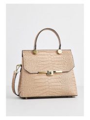 Christian Laurier Skórzana torebka "Emy" w kolorze beżowym - 27 x 19 x 12 cm rozmiar: onesize. Brązowe torby na ramię Christian Laurier, bez wzorów, z materiału, przez ramię, bez dodatków. Za 239.99 zł.