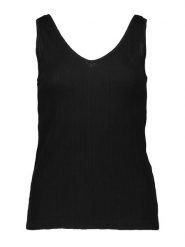 Kaffe Top w kolorze czarnym rozmiar: XL. Czarne topy Kaffe, xl, bez wzorów, bez kołnierzyka, bez ramiączek. Za 61.46 zł.