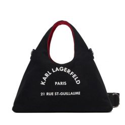 Torebka KARL LAGERFELD. Czarne torebki klasyczne KARL LAGERFELD, bez wzorów, bez dodatków. Za 339.99 zł.