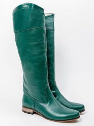 Zapato Skórzane kozaki w kolorze zielonym rozmiar: 43. Zielone kozaki Zapato, na zimę, bez obcasa, bez zapięcia. Za 226.10 zł.