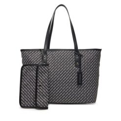 Torebka John Richmond. Czarne shopper John Richmond, bez wzorów, bez dodatków. Za 269.99 zł.