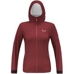 Kurtka przeciwdeszczowa damska Salewa Puez Aqua 4 PTX 2.5L Jacket. Czerwone kurtki sportowe Salewa, l, bez wzorów, bez kaptura, trekkingowe. Za 572.99 zł.