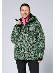Chiemsee Kurtka narciarska w kolorze czarno-zielono-różowym rozmiar: M. Zielone kurtki narciarskie Chiemsee, m, bez wzorów, bez kaptura, narciarskie. Za 546.48 zł.