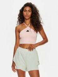 Adidas Top Tiro Cut 3-Stripes Summer IX3504 Różowy Slim Fit. Czerwone topy Adidas, l, bez wzorów, z syntetyku, bez kołnierzyka, bez ramiączek. Za 99.99 zł.