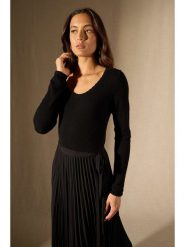 Perfect Cashmere Kaszmirowy sweter "Cylena" w kolorze czarnym rozmiar: XXL. Czarne swetry Perfect Cashmere, xxl, bez wzorów, z kaszmiru, bez ramiączek. Za 308.81 zł.
