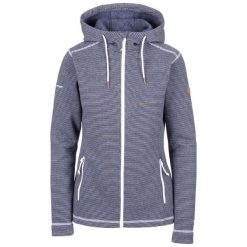 Bluza damska z kapturem Trespass Rootless. Niebieskie bluzy Trespass, l, bez wzorów, z polaru, z kapturem. Za 190.45 zł.