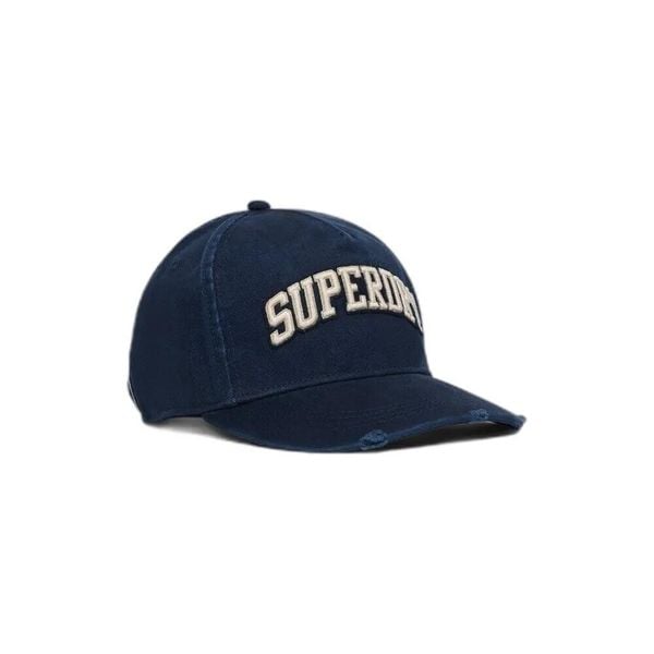 Damska czapka typu trucker Superdry Varsity Logo. Niebieskie czapki Superdry, bez wzorów. Za 135.60 zł.
