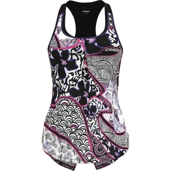 Damski tank top Crazy Top Break. Topy Crazy, bez wzorów, bez kołnierzyka, bez ramiączek. W wyprzedaży za 278.50 zł.