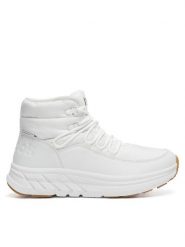 Reebok Botki H1-048 WW Biały. Białe botki Reebok, bez wzorów, z materiału, bez obcasa, na płaskiej podeszwie, bez zapięcia. Za 299.99 zł.