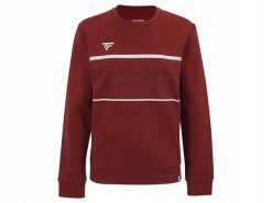 Bluza damska lifestyle Tecnifibre Team Sweater. Czerwone bluzy TECNIFIBRE, s, bez wzorów, z bawełny, bez kaptura. Za 206.30 zł.