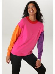Aniston Sweter w kolorze fioletowo-różowo-pomarańczowym rozmiar: 40. Różowe swetry Aniston, bez wzorów, bez ramiączek. Za 66.00 zł.