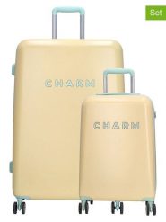 Charm Walizki (2 szt.) w kolorze żółtym rozmiar: onesize. Żółte walizki Charm, bez wzorów. Za 434.99 zł.