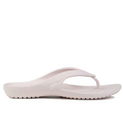 Japonki damskie sportowe Crocs KADEE II FLIP. Czerwone klapki Crocs, bez wzorów, bez obcasa. W wyprzedaży za 99.00 zł.