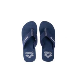 Japonki Arena Sand Thong. Niebieskie klapki Arena, bez wzorów, z bawełny, bez obcasa. Za 93.99 zł.