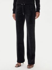 Juicy Couture Spodnie dresowe Christine JCWBJ225311 Czarny Flared Leg. Czarne spodnie dresowe Juicy Couture, xxs, bez wzorów, z dresówki. Za 399.99 zł.