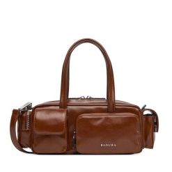 Torebka Badura. Brązowe torebki klasyczne Badura, bez wzorów, bez dodatków. Za 224.99 zł.