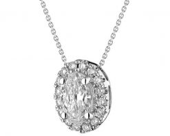 Naszyjnik z białego złota z diamentami - SI1/H - 1,27 ct - próba 750. Białe naszyjniki Apart, z diamentem, złote. Za 64,990.00 zł.