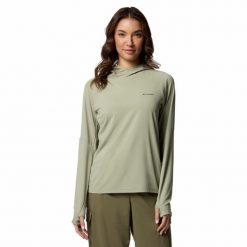 Bluza z kapturem damska Columbia Skien Valley Hoodie. Zielone bluzy Columbia, bez wzorów, z kapturem. Za 263.99 zł.