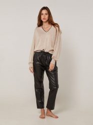 Rodier Sweter w kolorze beżowym rozmiar: S. Brązowe swetry Rodier, s, z aplikacjami, bez ramiączek. Za 204.48 zł.