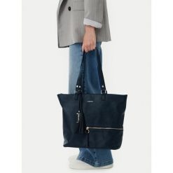 Torebka Lasocki. Niebieskie shopper Lasocki, bez wzorów, bez dodatków. Za 199.99 zł.