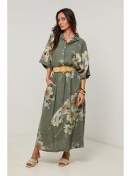 Le Monde du Lin Lniana spódnica w kolorze oliwkowym rozmiar: 34/36. Brązowe spódnice Le Monde du Lin, bez wzorów, ze lnu, maxi. Za 143.99 zł.