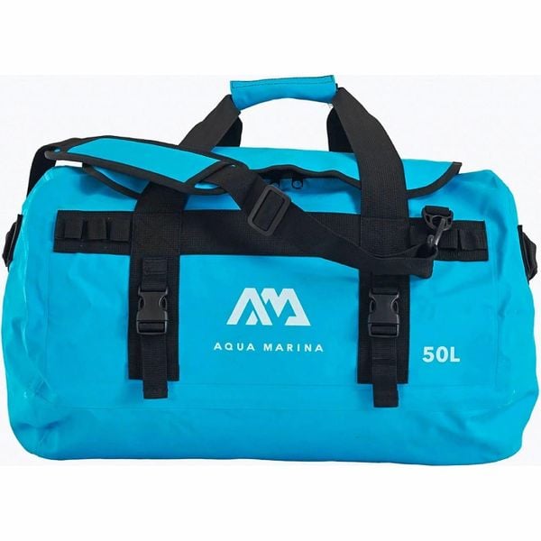Torba podróżna DUFFLE BAG 50 L. Niebieskie torby na ramię Aqua Marina, bez wzorów, z materiału, marine, na ramię, bez dodatków. Za 174.10 zł.