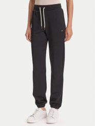 Guess Spodnie dresowe V5YB06 KBSL2 Czarny Regular Fit. Czarne spodnie dresowe Guess, xl, z aplikacjami, z dresówki. Za 369.99 zł.