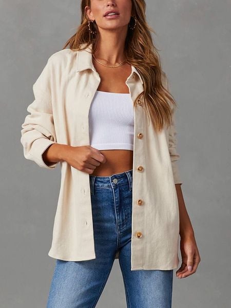 Milan Kiss Koszula w kolorze beżowym rozmiar: M. Brązowe koszule Milan Kiss, m, bez wzorów, z bawełny, bez kołnierzyka, bez ramiączek. Za 125.85 zł.