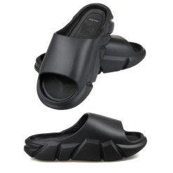 Klapki na basen unisex Aqua-Sport Hydro. Czarne klapki AQUA-SPORT, bez wzorów, bez obcasa. Za 49.20 zł.