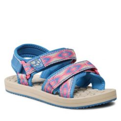 Sandały Jack Wolfskin. Czerwone sandały Jack Wolfskin, bez wzorów, sportowe, bez obcasa, bez zapięcia. Za 149.99 zł.