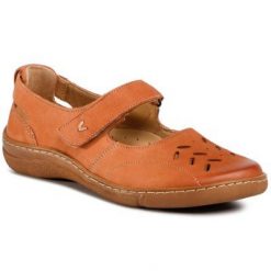 GO SOFT 2081-14 Camel. Brązowe baleriny GO SOFT, bez wzorów, ze skóry, bez obcasa. Za 139.99 zł.
