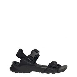 Sandały Terrex Hydroterra. Czarne sandały Adidas, bez wzorów, z materiału, bez obcasa, bez zapięcia. Za 275.99 zł.