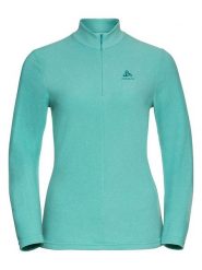 Odlo Bluza polarowa "Roy" w kolorze turkusowym rozmiar: M. Niebieskie bluzy Odlo, m, bez wzorów, z materiału, bez kaptura. Za 149.66 zł.