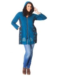 Aller Simplement Bluza w kolorze niebieskim rozmiar: 42/44. Niebieskie bluzy Aller Simplement, bez wzorów, z bawełny, bez kaptura. Za 123.25 zł.
