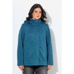 Damskie Kurtka softshell HYPRAR wodoodporna kaptur. Niebieskie kurtki sportowe Ulla Popken, plus size, bez wzorów, z materiału, bez kaptura, trekkingowe. Za 479.99 zł.