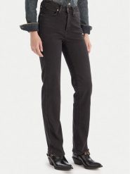 Wrangler Jeansy 112371749 Czarny Straight Fit. Czarne jeansy Wrangler, bez wzorów. Za 379.00 zł.