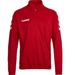 Bluza sportowa dla dorosłych Hummel Core 1/2 Zip Sweat. Czerwone bluzy Hummel, xl, bez wzorów, bez kaptura. Za 89.00 zł.