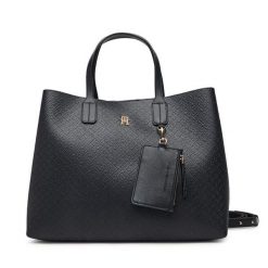 Torebka Tommy Hilfiger. Czarne torebki klasyczne TOMMY HILFIGER, bez wzorów, bez dodatków. Za 749.99 zł.