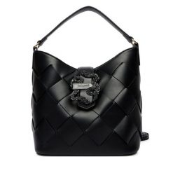 Torebka Just Cavalli. Czarne torebki klasyczne Just Cavalli, bez wzorów, bez dodatków. Za 849.99 zł.