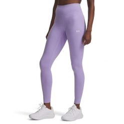 Legginsy treningowe damskie Under Armour Motion transparent. Fioletowe legginsy Under Armour, bez wzorów. Za 209.99 zł.