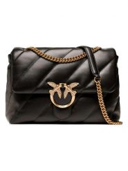 Pinko Skórzana torebka w kolorze czarnym - 33 x 25 x 11 cm rozmiar: onesize. Czarne torby na ramię Pinko, bez wzorów, z materiału, na ramię, bez dodatków. Za 1,563.09 zł.