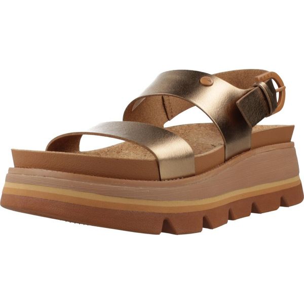Sandały REEF VISTA LUXE LIAH Złoty. Żółte sandały Reef, bez wzorów, z syntetyku, bez obcasa, bez zapięcia. Za 319.99 zł.