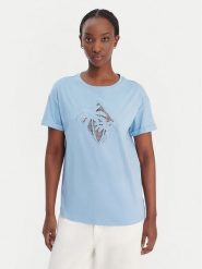 Liu Jo T-Shirt WA6413 JS904 Niebieski Regular Fit. Niebieskie t-shirty Liu Jo, l, bez wzorów, z bawełny, bez kołnierzyka, bez ramiączek. Za 299.99 zł.