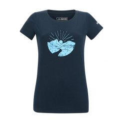 Koszulka Damska Breezed Mountain Scene. Niebieskie bluzki Regatta, bez wzorów, casualowe, bez kołnierzyka, bez ramiączek. Za 76.99 zł.