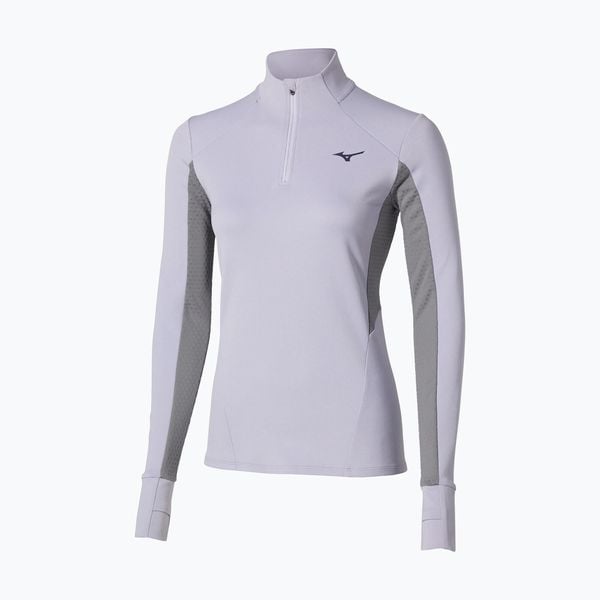 Bluza do biegania damska Mizuno Active Warm Half Zip. Niebieskie bluzy Mizuno, xl, bez wzorów, z elastanu, bez kaptura. Za 169.99 zł.