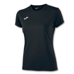 Koszulka do biegania damska Joma Combi z krótkim rękawem. Czarne bluzki Joma, xs, bez wzorów, sportowe, bez kołnierzyka, bez ramiączek. Za 59.99 zł.